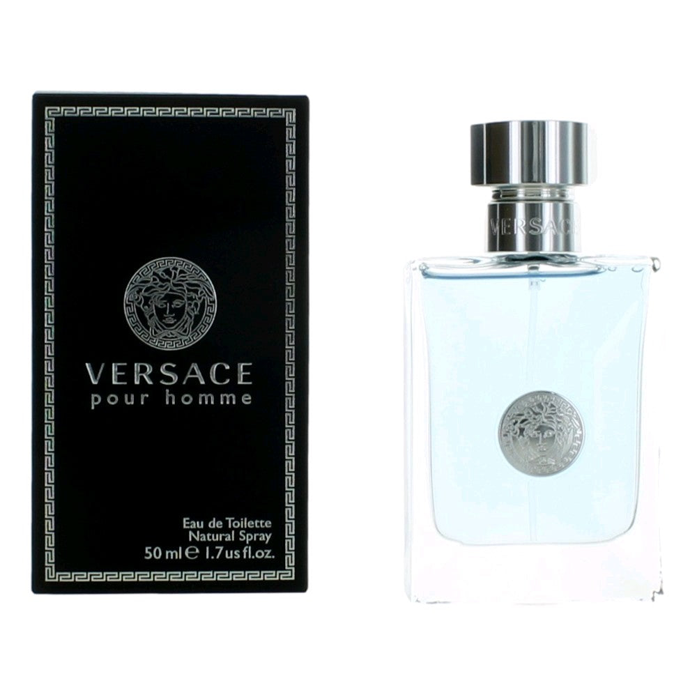 Bottle of Versace Pour Homme by Versace, 1.7 oz Eau De Toilette Spray for Men